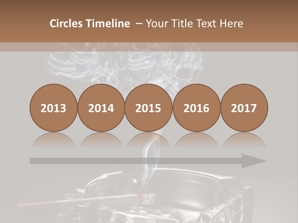 Fume Black Background Fantasy PowerPoint Template