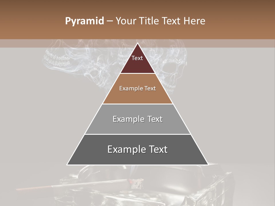 Fume Black Background Fantasy PowerPoint Template