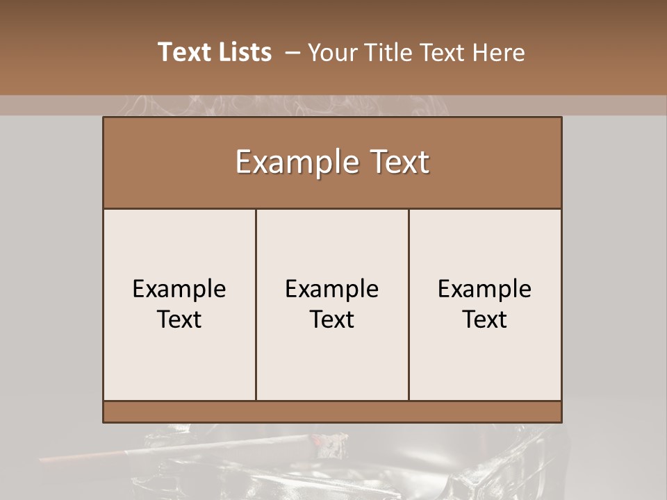 Fume Black Background Fantasy PowerPoint Template