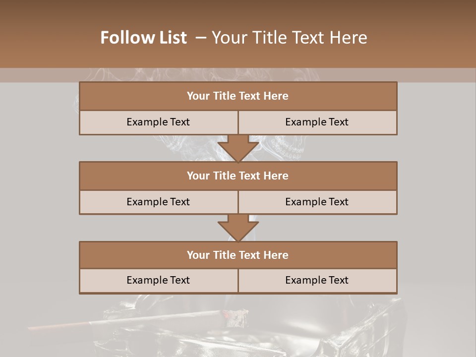 Fume Black Background Fantasy PowerPoint Template