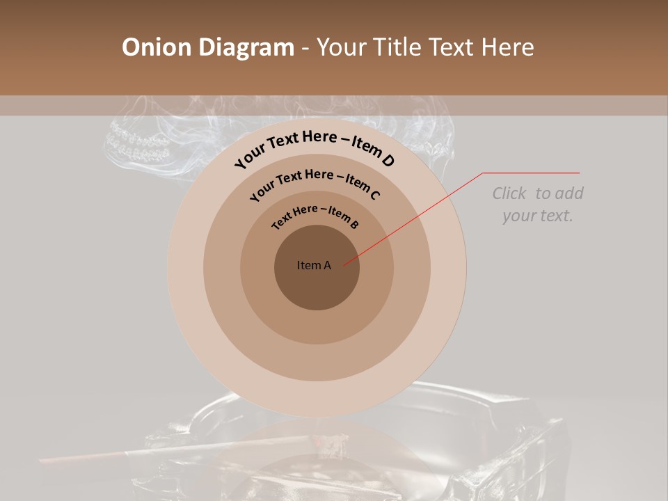 Fume Black Background Fantasy PowerPoint Template