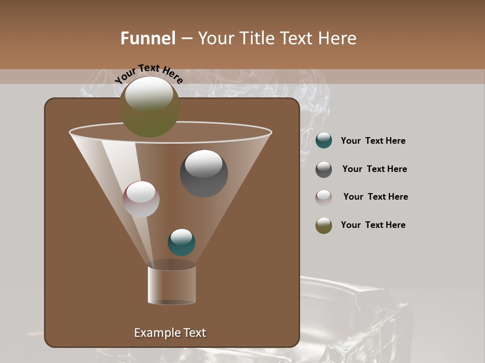 Fume Black Background Fantasy PowerPoint Template