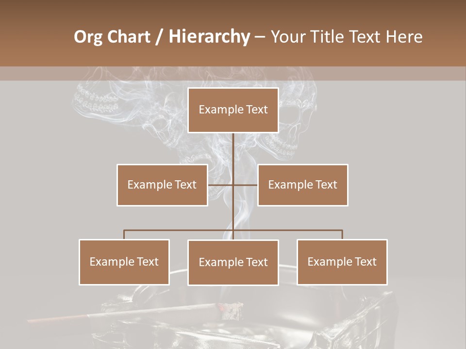 Fume Black Background Fantasy PowerPoint Template