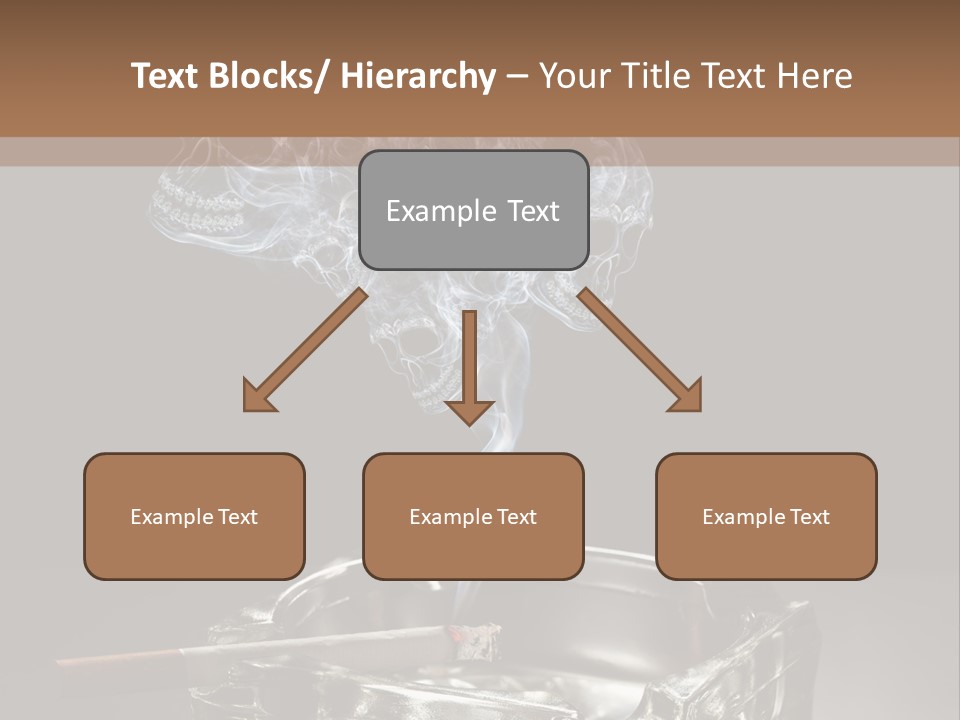 Fume Black Background Fantasy PowerPoint Template