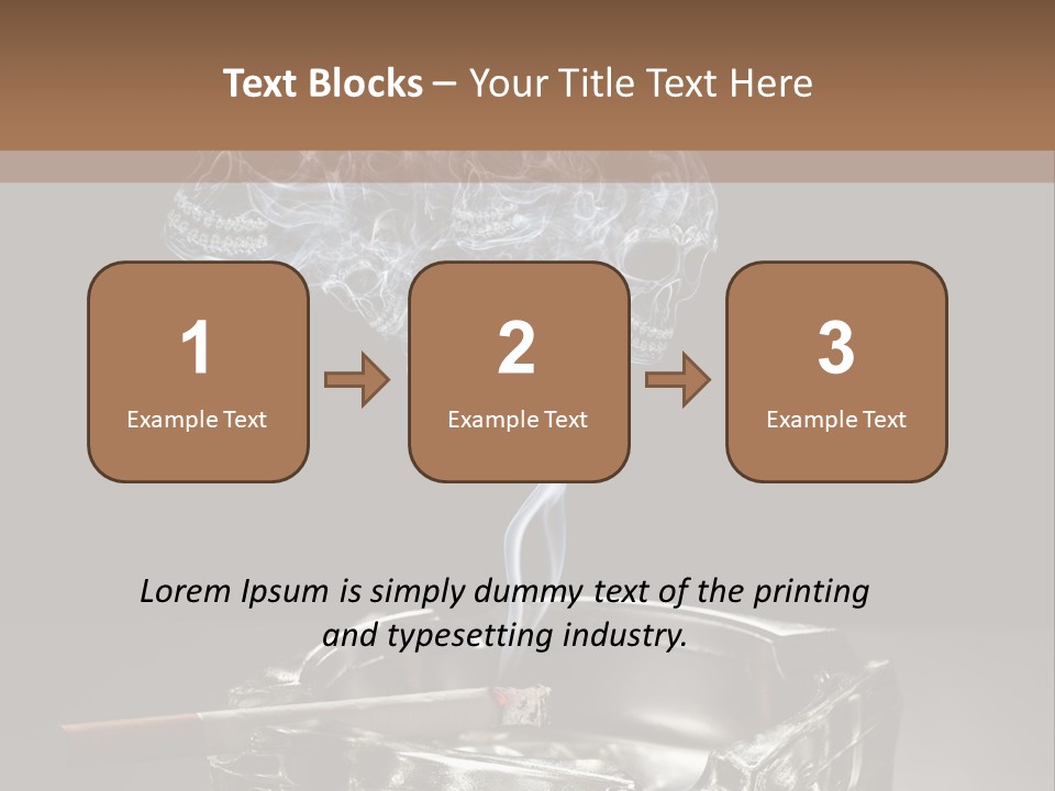 Fume Black Background Fantasy PowerPoint Template