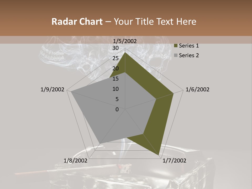 Fume Black Background Fantasy PowerPoint Template