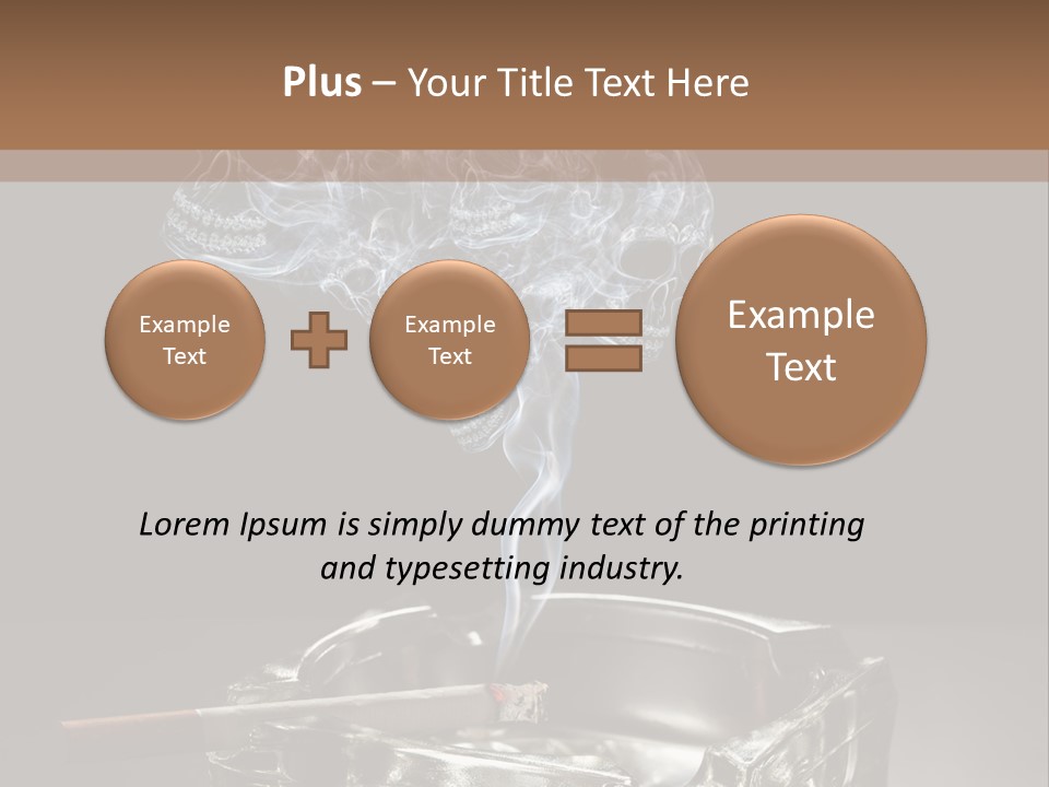 Fume Black Background Fantasy PowerPoint Template