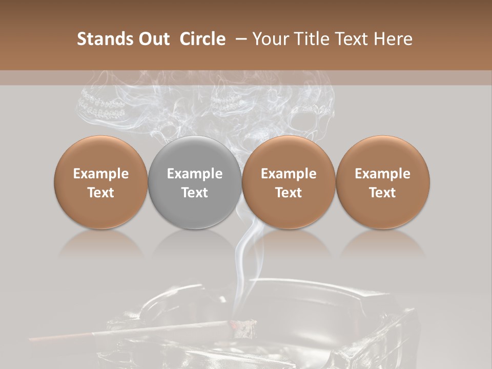 Fume Black Background Fantasy PowerPoint Template