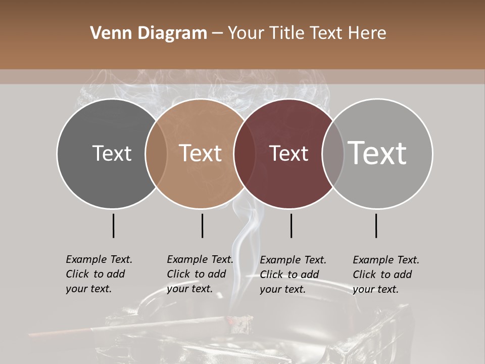 Fume Black Background Fantasy PowerPoint Template