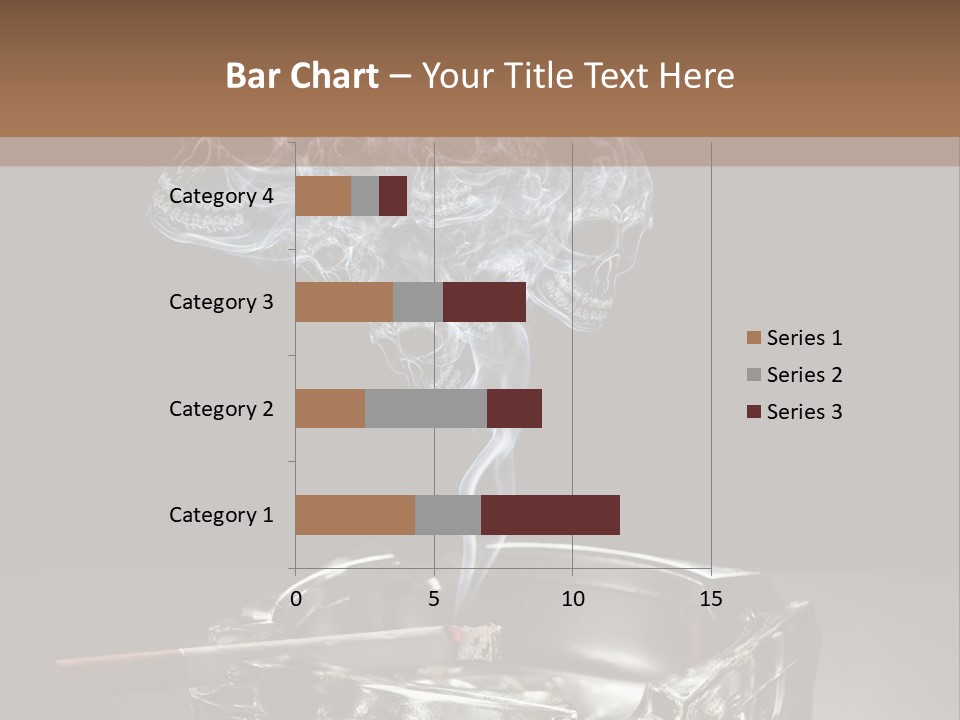 Fume Black Background Fantasy PowerPoint Template