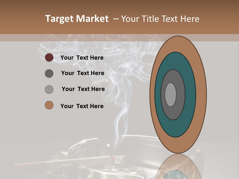 Fume Black Background Fantasy PowerPoint Template