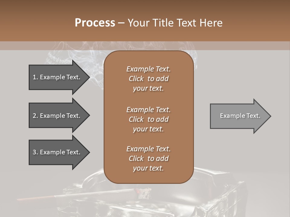 Fume Black Background Fantasy PowerPoint Template