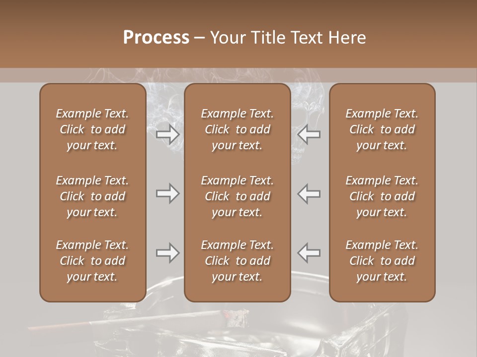 Fume Black Background Fantasy PowerPoint Template