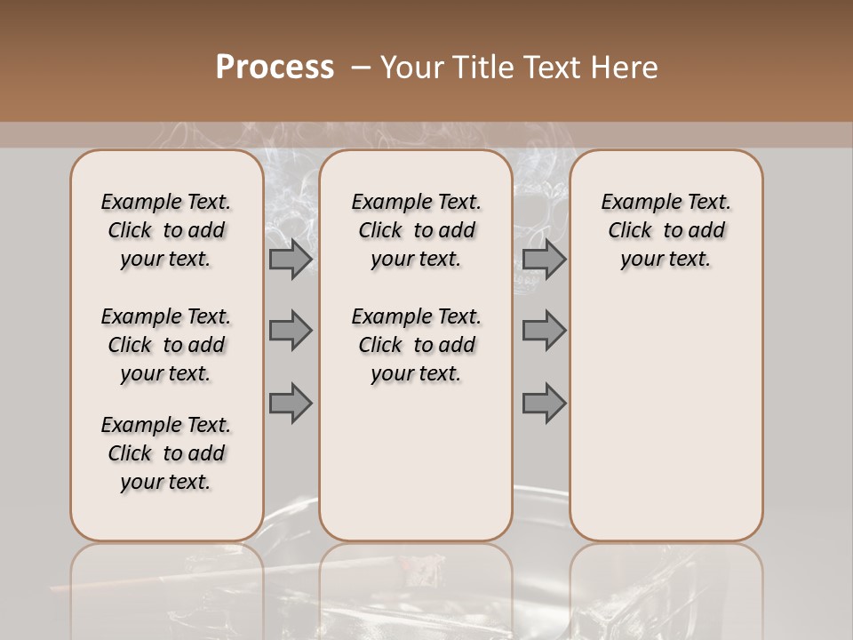 Fume Black Background Fantasy PowerPoint Template