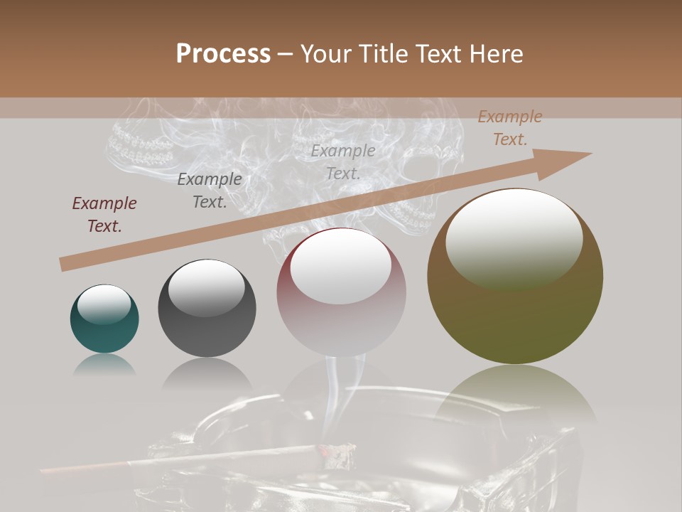 Fume Black Background Fantasy PowerPoint Template