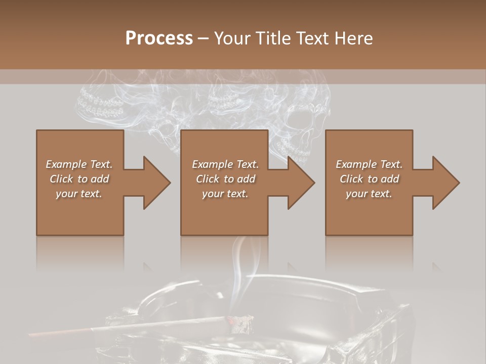 Fume Black Background Fantasy PowerPoint Template