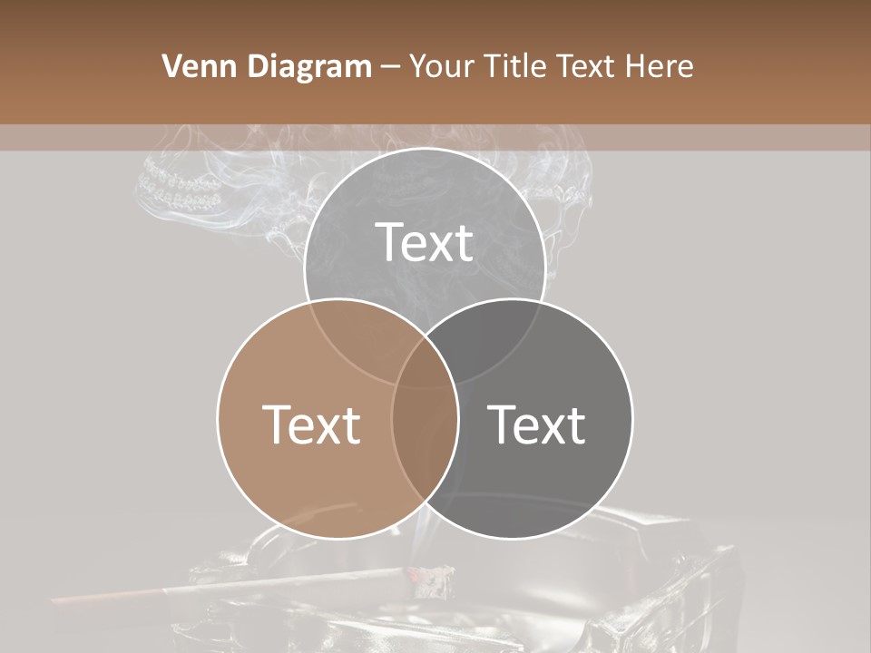 Fume Black Background Fantasy PowerPoint Template