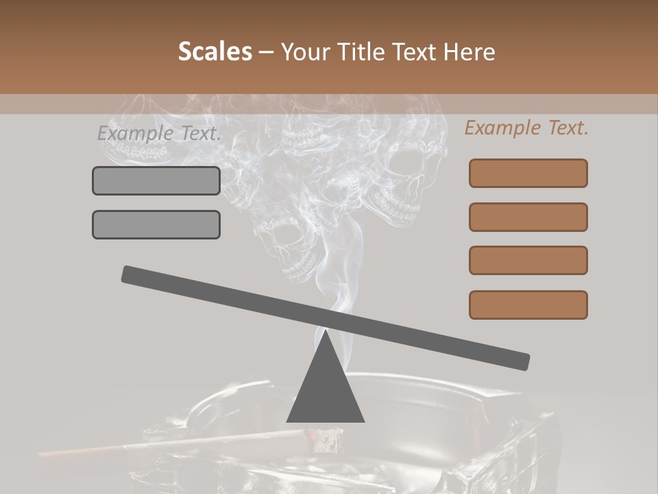 Fume Black Background Fantasy PowerPoint Template