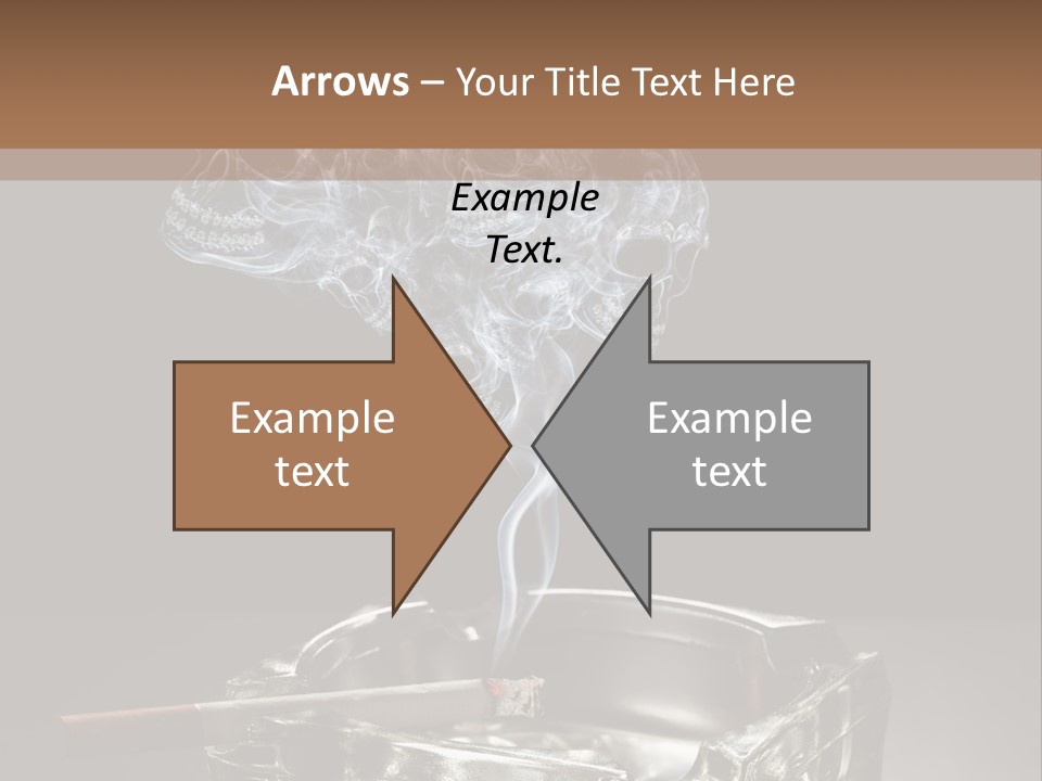 Fume Black Background Fantasy PowerPoint Template