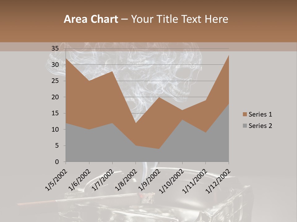 Fume Black Background Fantasy PowerPoint Template
