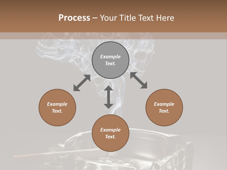 Fume Black Background Fantasy PowerPoint Template