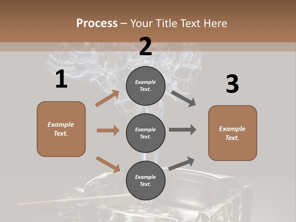 Fume Black Background Fantasy PowerPoint Template