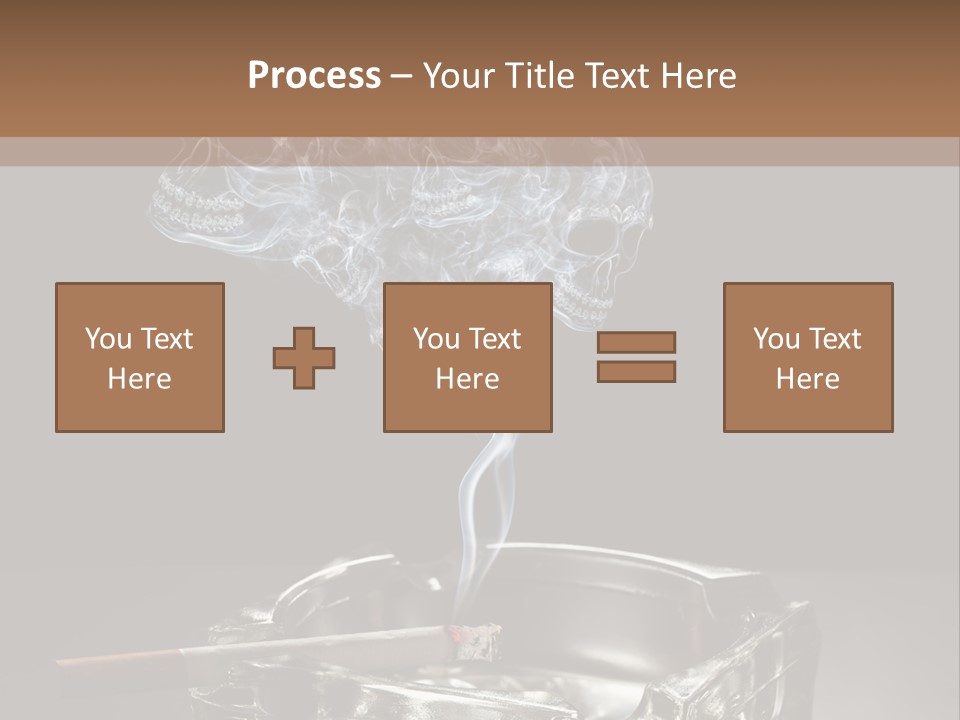 Fume Black Background Fantasy PowerPoint Template