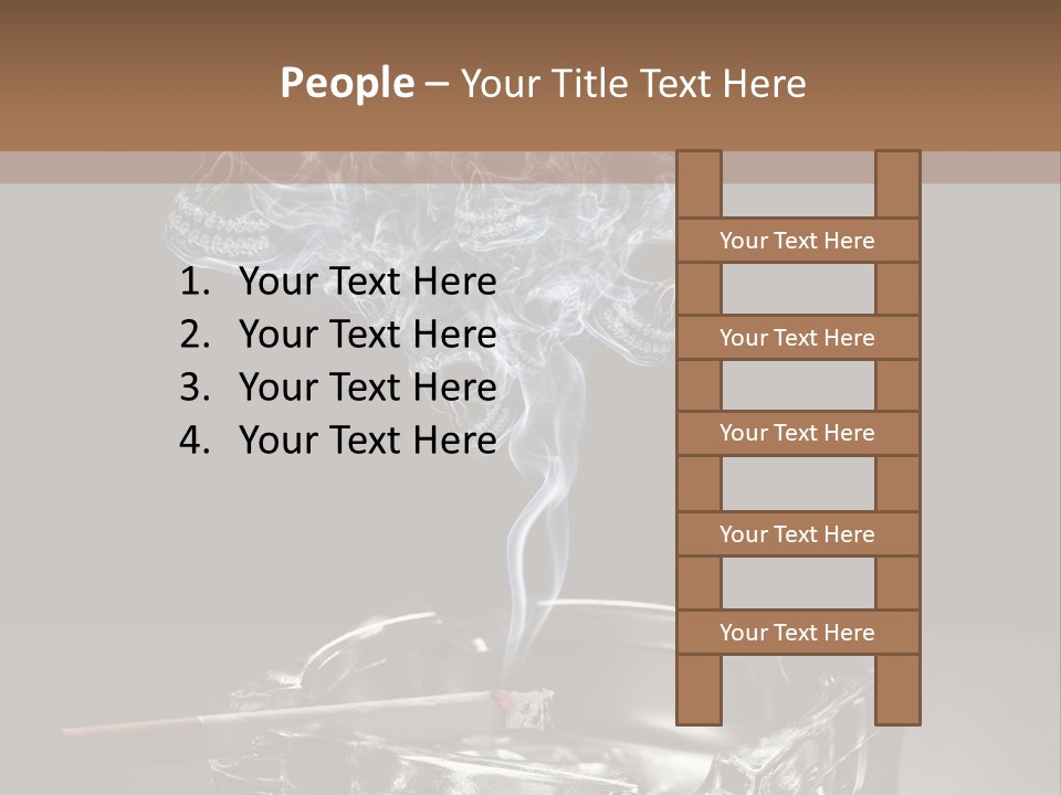 Fume Black Background Fantasy PowerPoint Template