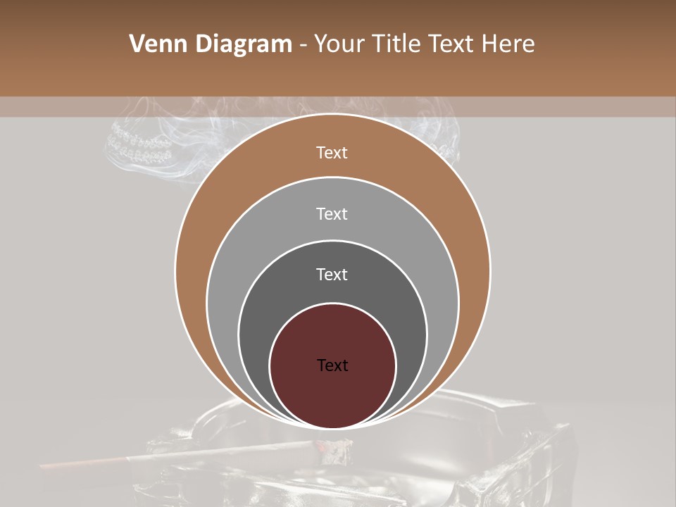 Fume Black Background Fantasy PowerPoint Template