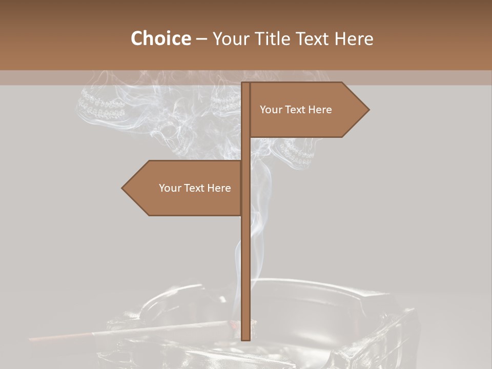 Fume Black Background Fantasy PowerPoint Template