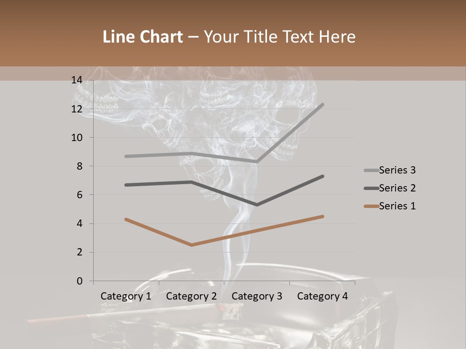Fume Black Background Fantasy PowerPoint Template