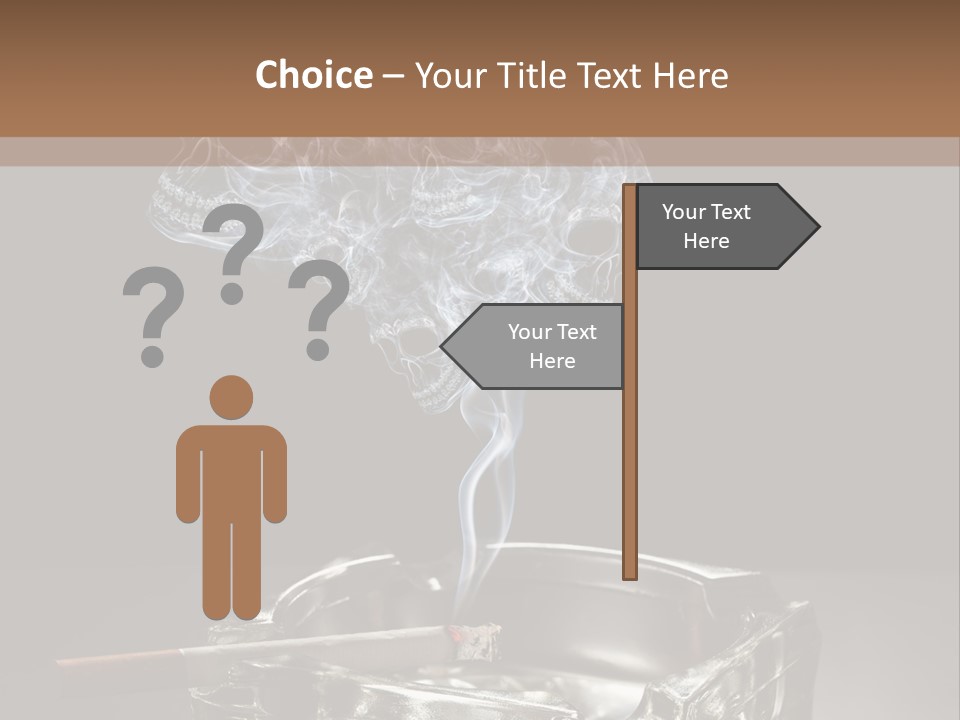 Fume Black Background Fantasy PowerPoint Template