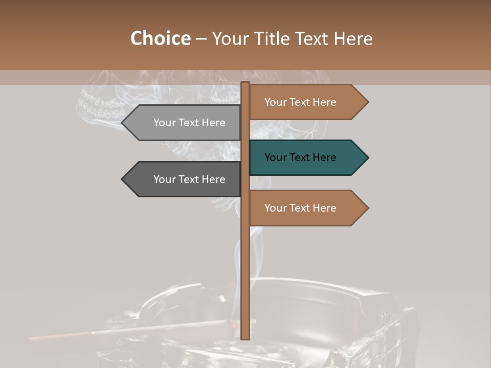 Fume Black Background Fantasy PowerPoint Template