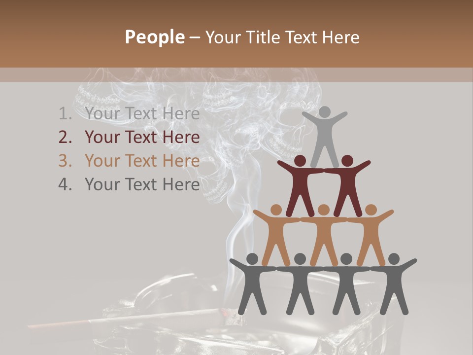 Fume Black Background Fantasy PowerPoint Template