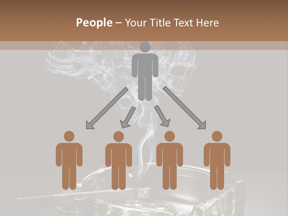 Fume Black Background Fantasy PowerPoint Template