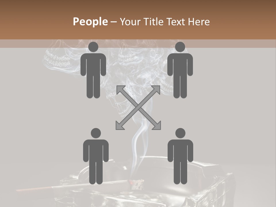 Fume Black Background Fantasy PowerPoint Template