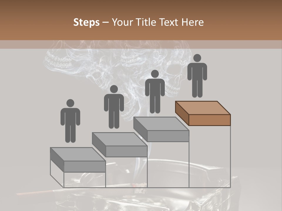 Fume Black Background Fantasy PowerPoint Template