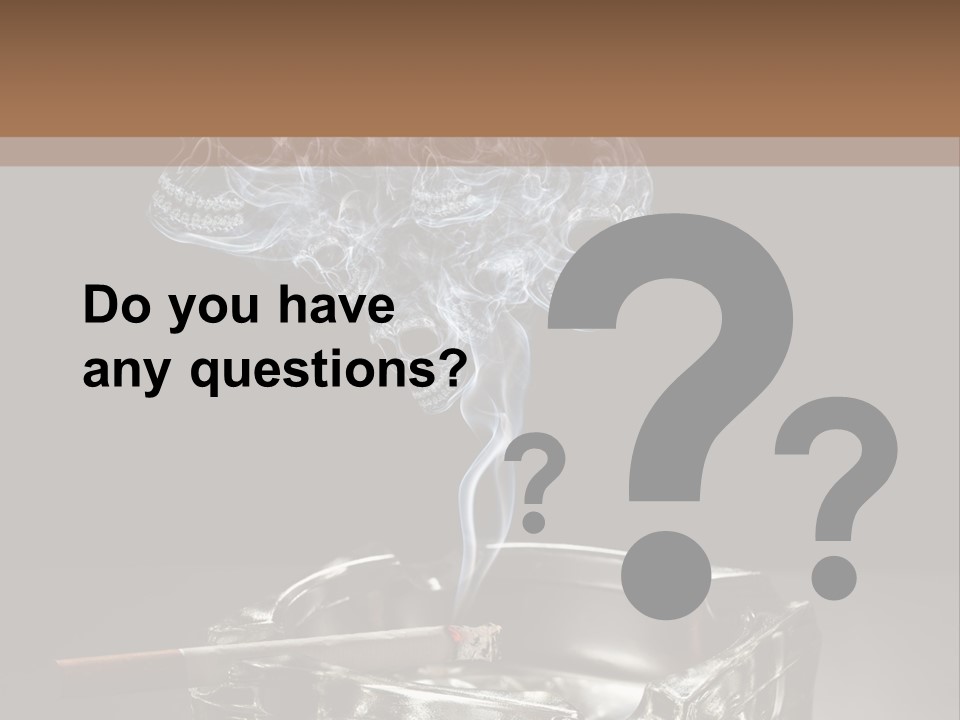 Fume Black Background Fantasy PowerPoint Template