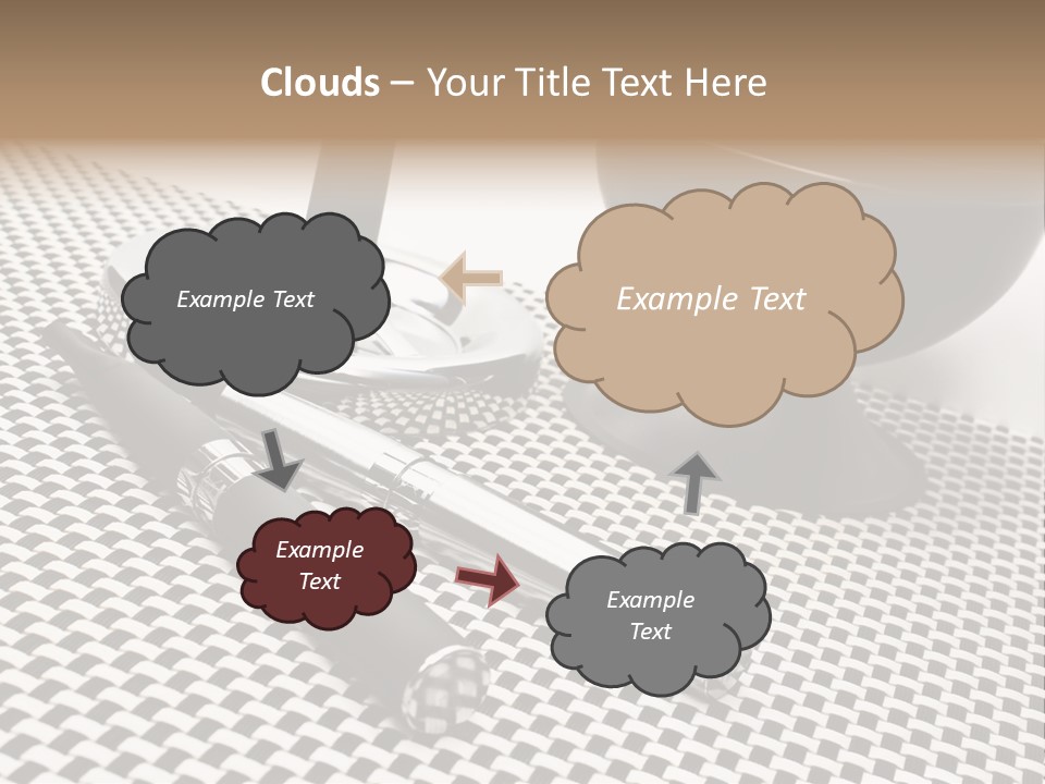 Elektrische Zigarette Silber Raucherentw PowerPoint Template