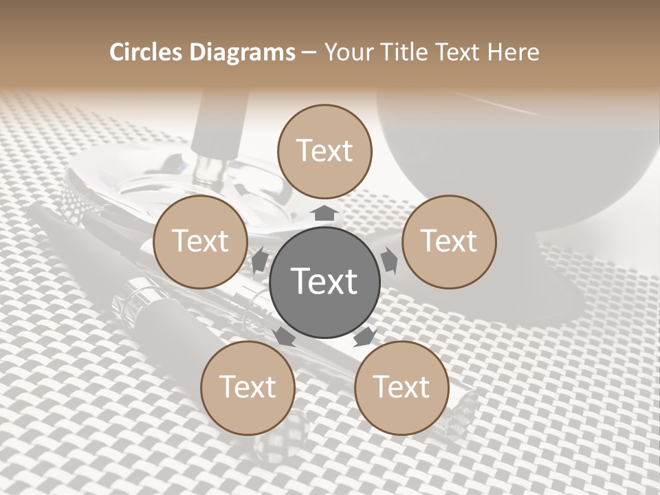 Elektrische Zigarette Silber Raucherentw PowerPoint Template