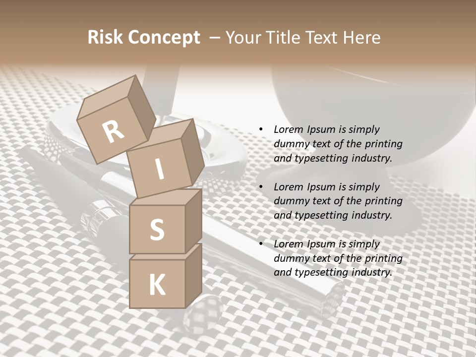 Elektrische Zigarette Silber Raucherentw PowerPoint Template