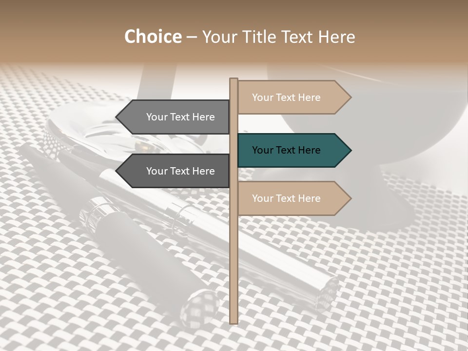 Elektrische Zigarette Silber Raucherentw PowerPoint Template