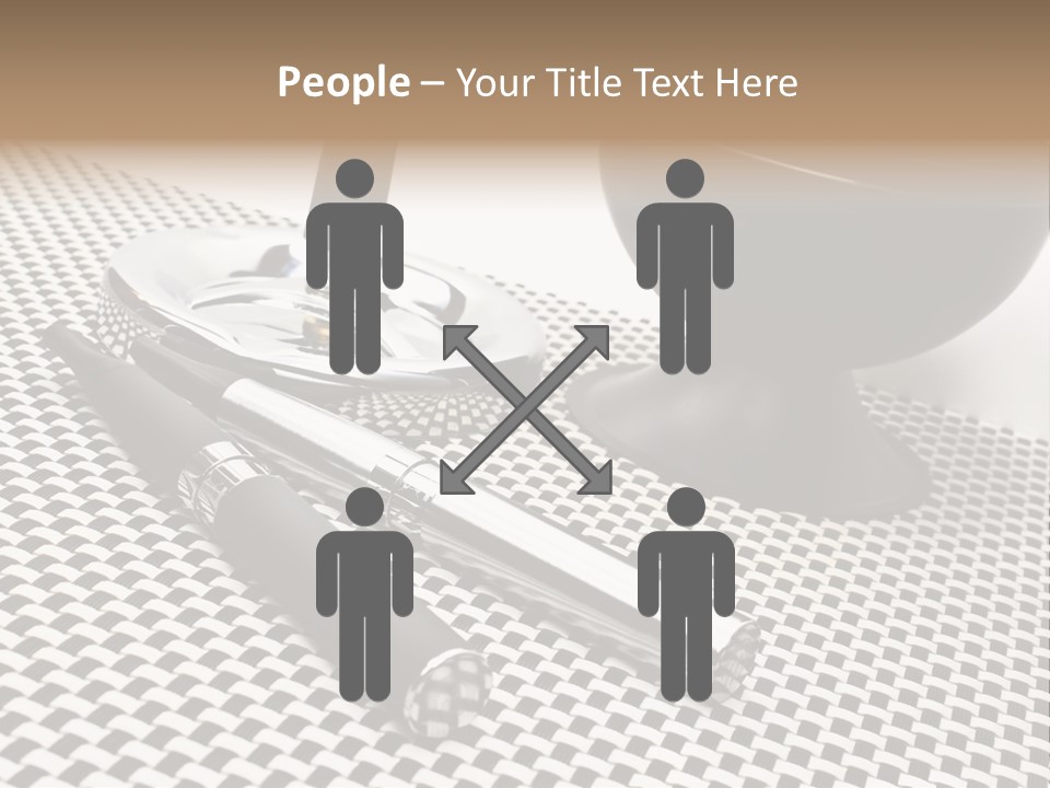 Elektrische Zigarette Silber Raucherentw PowerPoint Template