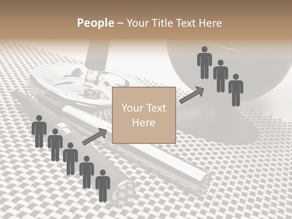 Elektrische Zigarette Silber Raucherentw PowerPoint Template