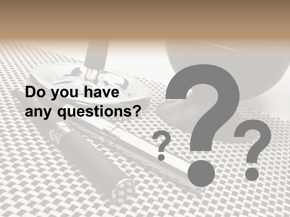 Elektrische Zigarette Silber Raucherentw PowerPoint Template