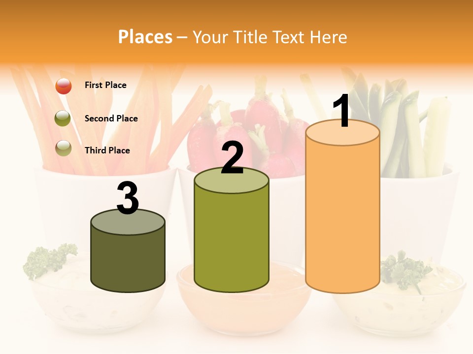 Isolated Background Zucchini PowerPoint Template