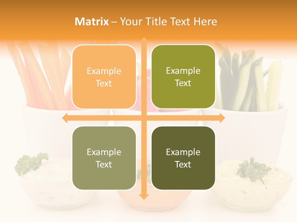 Isolated Background Zucchini PowerPoint Template