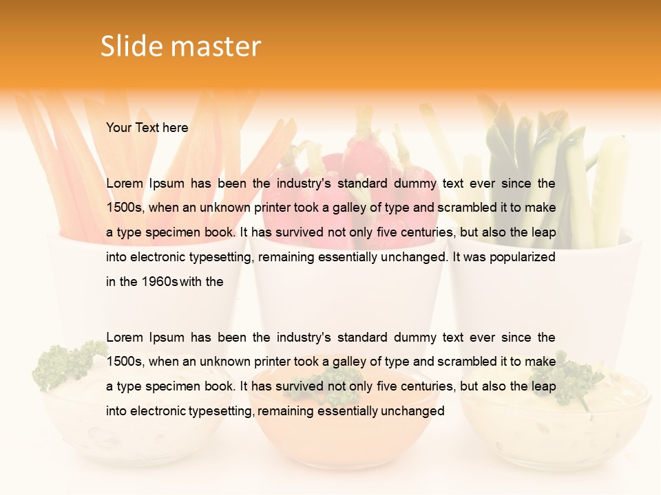 Isolated Background Zucchini PowerPoint Template