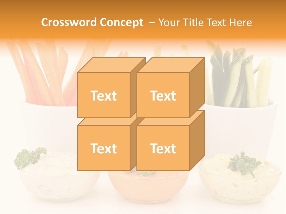 Isolated Background Zucchini PowerPoint Template