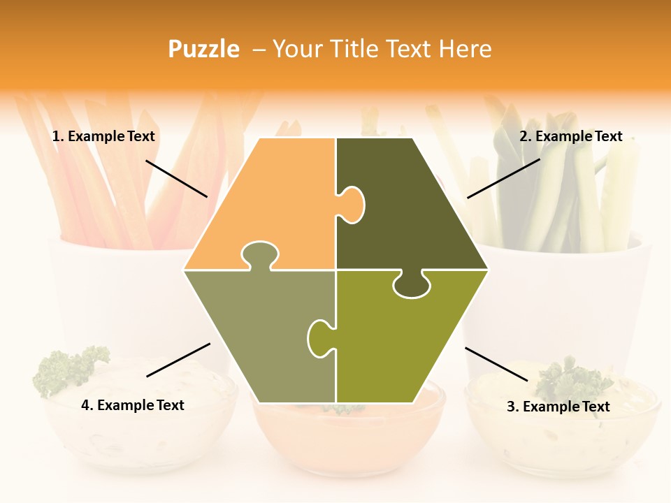 Isolated Background Zucchini PowerPoint Template